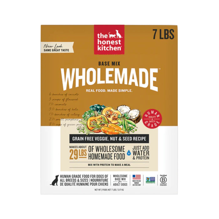 The Honest Kitchen WholeMade Dehydrated Grain Free Veggie, Nut & Seed Base Mix (Kindly)