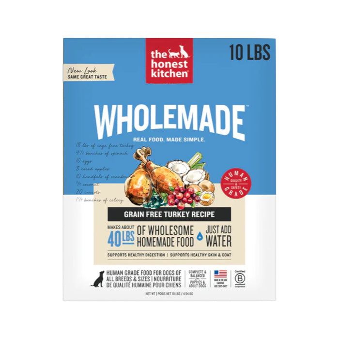 The Honest Kitchen WholeMade Dehydrated Grain Free Turkey Recipe