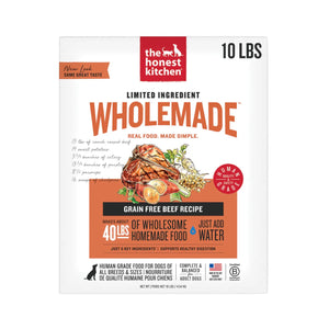 The Honest Kitchen WholeMade Dehydrated Limited Ingredient Beef Recipe