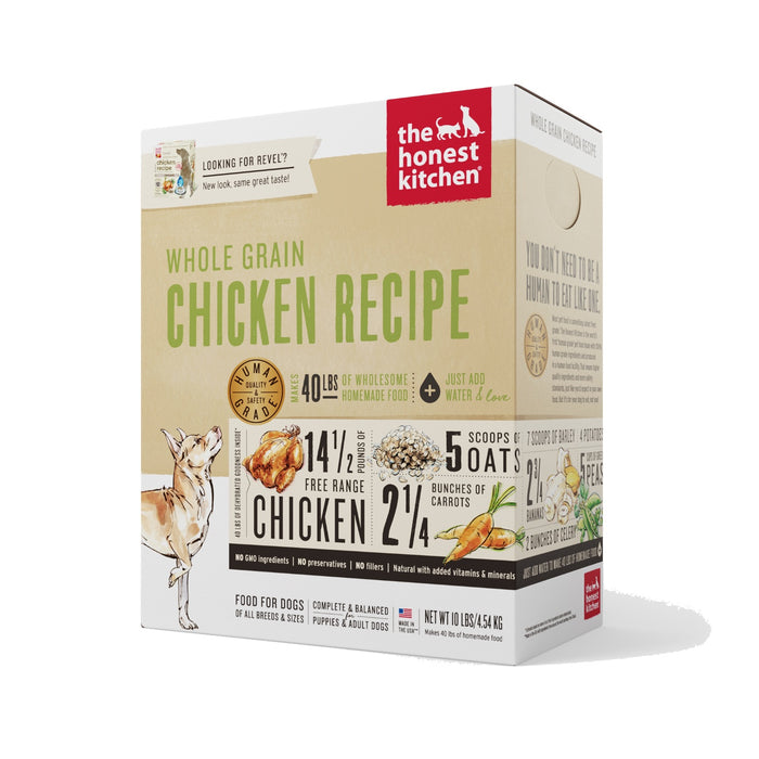 The Honest Kitchen Dehydrated Whole Grain Chicken Recipe (Revel)