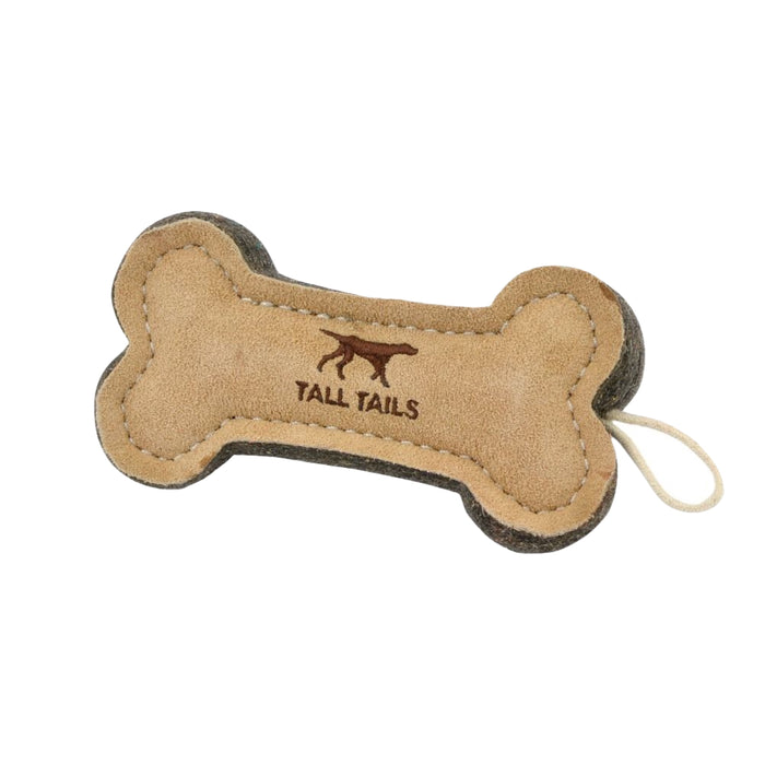 Tall Tails Leather Bone Toy