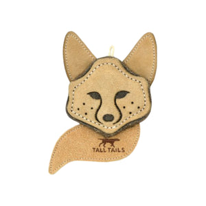 Tall Tails Scrappy Fox Leather Toy