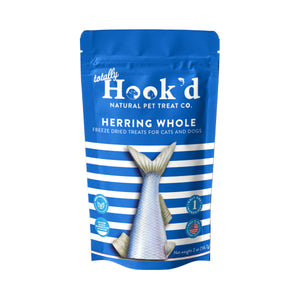 Totally Hook'd Freeze-Dried Whole Herring Dog & Cat Treat 2oz