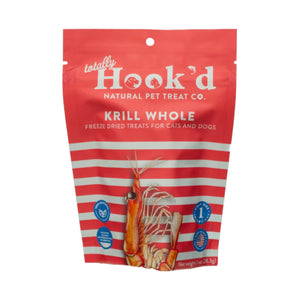 Totally Hook'd Freeze-Dried Whole Krill Dog & Cat Treat 1oz