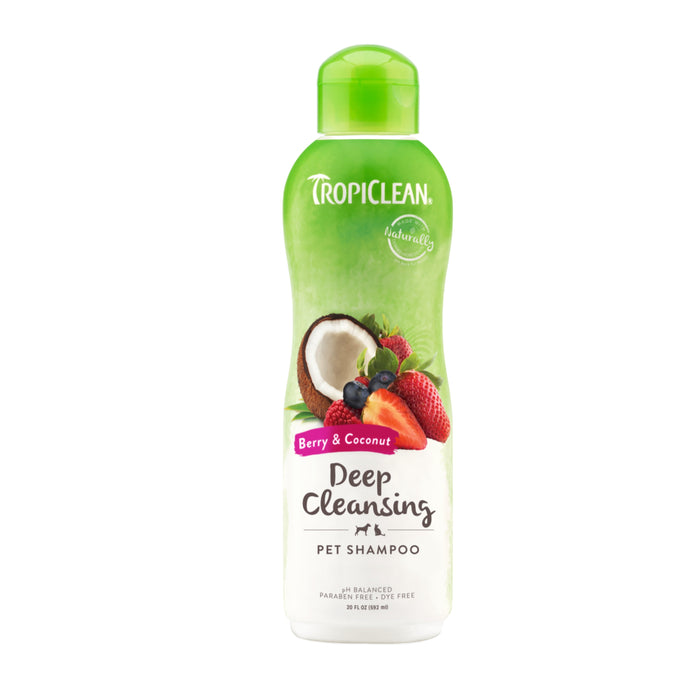 TropiClean Deap Cleaning Berry & Coconut Shampoo 20oz