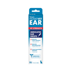 TropiClean HomeVet Medicated Dog Ear Drops 2oz