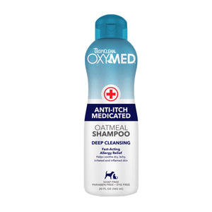 TropiClean OxyMed Anti-Itch Medicated Oatmeal Shampoo 20oz