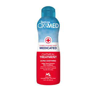 TropiClean OxyMed Soothing Medicated Oatmeal Shampoo 20oz