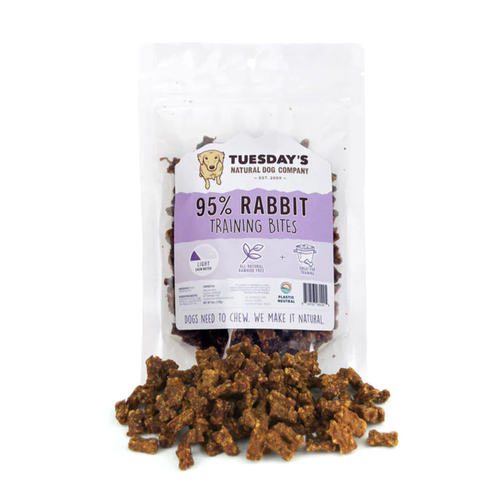 Tuesday's Natural Dog 95% Rabbit Training Bites 6oz