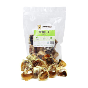 Tuesday's Natural Dog Trachea Bites 8oz
