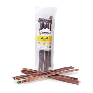 Tuesday's Natural Dog Gullet Sticks 12" 6oz
