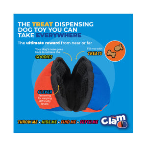 Tug-E-Nuff The Clam Treat Dispensing Dog Toy