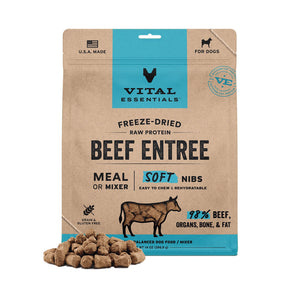 Vital Essentials Beef Entree Freeze Dried Raw Soft Nibs 14oz