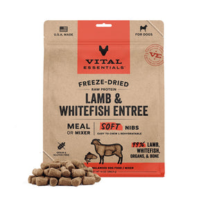 Vital Essentials Lamb & Whitefish Entree Freeze Dried Raw Soft Nibs 14oz