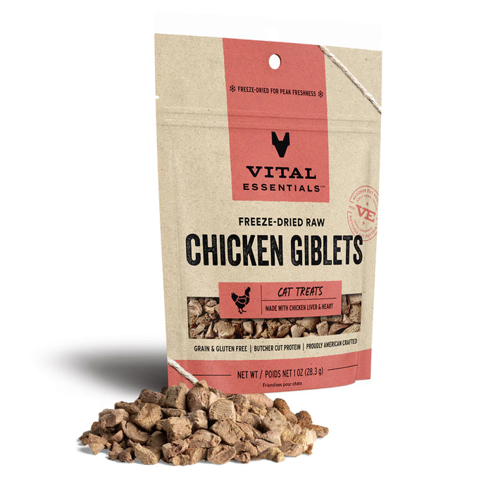 Vital Essentials Freeze-Dried Raw Chicken Giblets 1oz