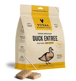 Vital Essentials Freeze Dried Duck Entree Mini Patties 14oz