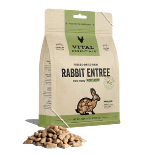 Vital Essentials Rabbit Entree Freeze Dried Mini Nibs 14oz