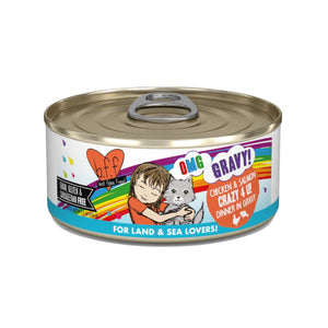 Weruva BFF Crazy 4 U Chicken & Salmon Dinner in Gravy Can