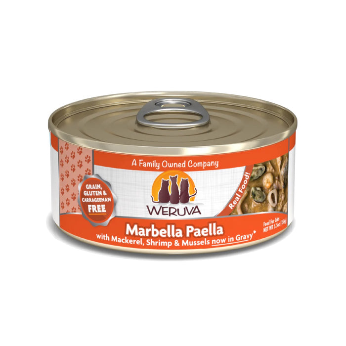 Weruva Classics Marbella Paella Mackerel Shrimp & Mussels Canned Cat Food
