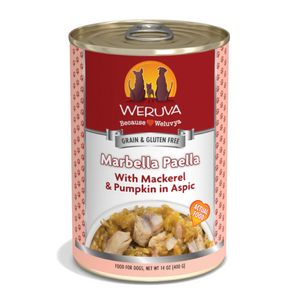Weruva Marbella Paella Mackerel & Pumpkin in Aspic Can