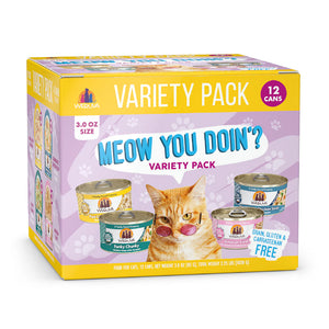 Weruva Cats Meow You Doin' Variety Pack Grain-Free Cat Food 3oz Can (Case of 12)