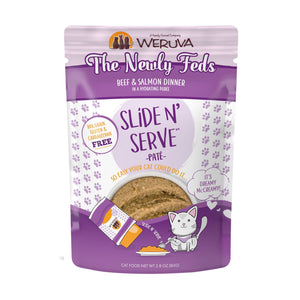 Weruva Slide N' Serve The Newly Feds Beef & Salmon Cat Food Pouch