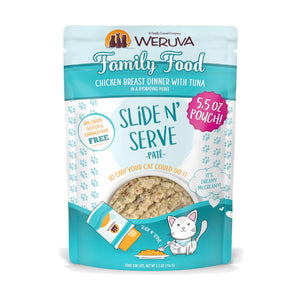 Weruva Slide N' Serve Family Food Chicken Breast with Tuna Pate Pouch