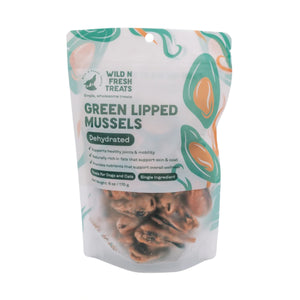 Wild N Fresh Treats Dehydrated New Zealand Green Lipped Mussels 3oz