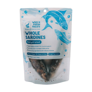 Wild N Fresh Treats Dehydrated Wild Caught Whole Sardines 3oz