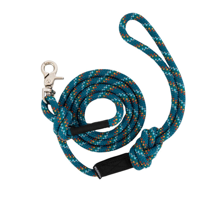 Wilderdog Quick Clip Leash Pacific Blue Reflective 5'