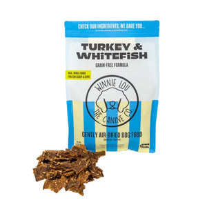 Winnie Lou Air Dried Turkey & Whitefish Dog Food 2.25lb