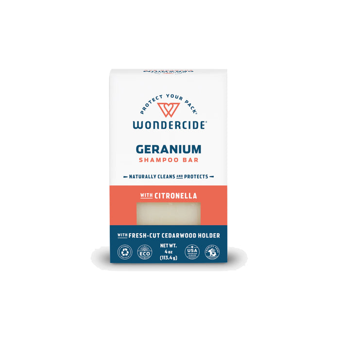 Wondercide Geranium Essential Oil Shampoo Bar 4oz