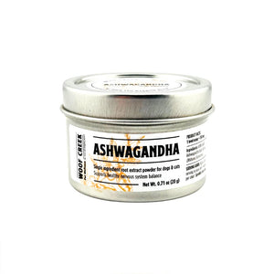Woof Creek Ashwagandha Single Ingredient Root Extract Powder 0.71oz