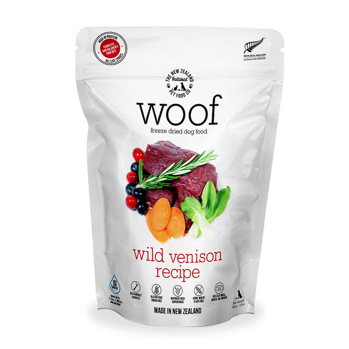 New Zealand Natural Woof Freeze-Dried Venison Recipe
