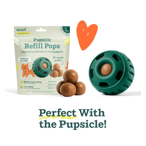 Woof Pupsicle Pops Refills Beef Grain-Free Lickable Dog Treats