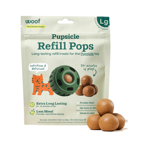 Woof Pupsicle Pops Refills Chicken Grain-Free Lickable Dog Treats