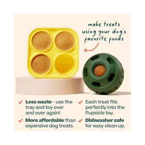 Woof Pupsicle DIY Dog Treat Tray Freezer Mold