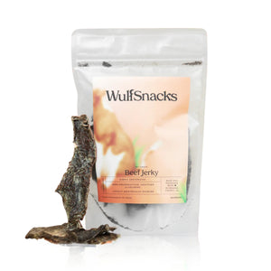 Wulf Snacks Beef Jerky Dog Treats 4oz