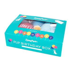 Zippy Paws Pup Birthday Box Blue