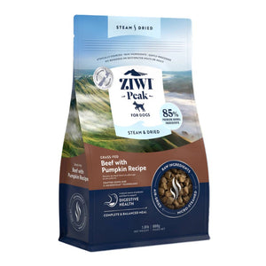 Ziwi Peak Beef with Pumpkin Stema & Dried Dog Food 3.3lb
