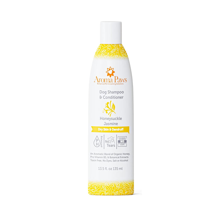 Aroma Paws Honeysuckle Jasmine Dry Skin Dandruff Shampoo & Conditioner 13.5oz