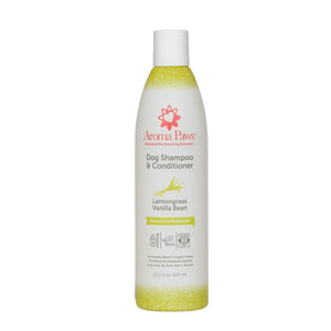 Aroma Paws Lemongrass Vanilla Bean Coat Brightener Shampoo & Conditioner 13.5oz