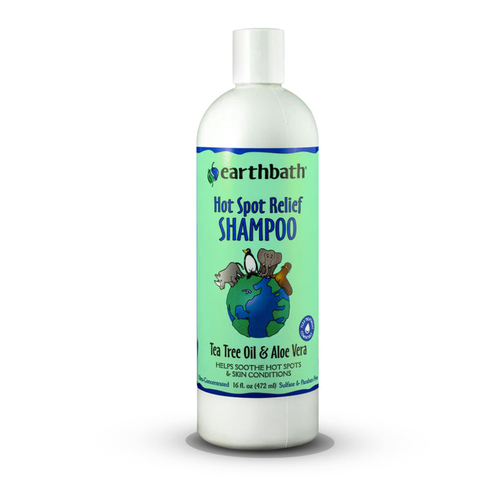Earthbath Hot Spot Relief Tea Tree Oil & Aloe Shampoo 16oz