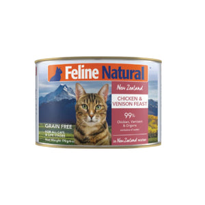 Feline Natural Chicken & Venison Cat Food Can