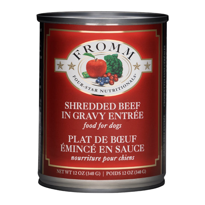 Fromm Four Star Shredded Beef Canned Dog Food