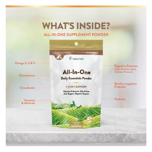 NaturVet All-In-One Daily Essentials Powder 13oz