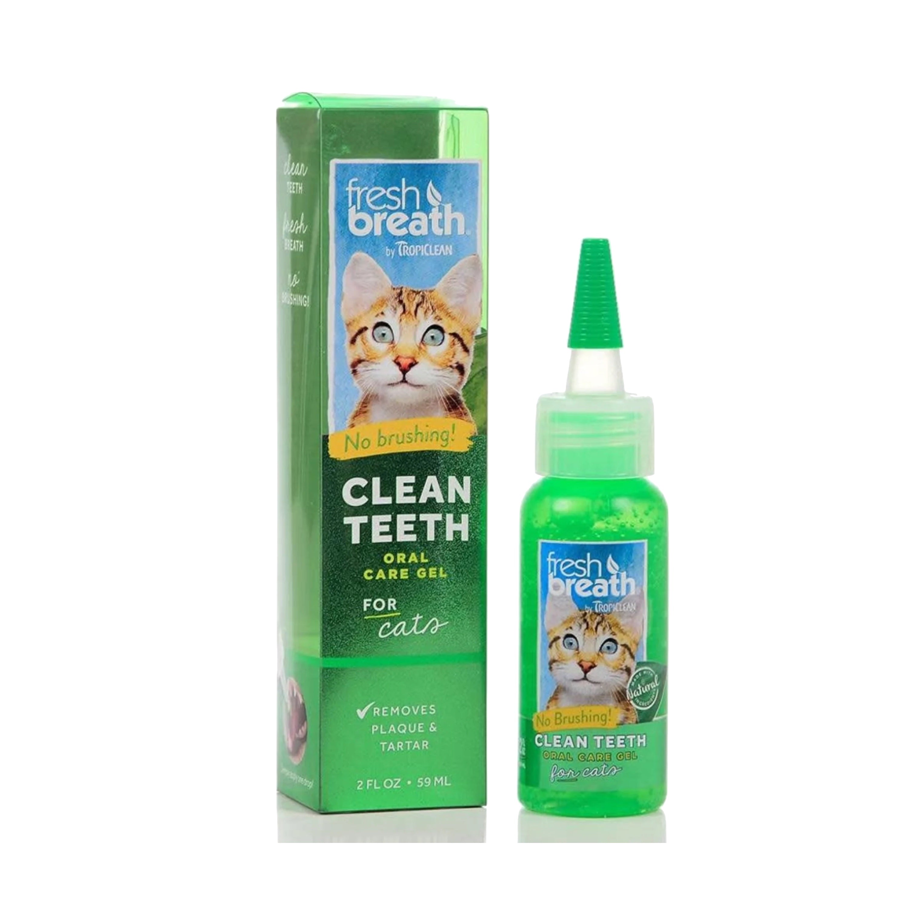 Tropiclean Fresh Breath Clean Teeth Oral Care Gel 2oz – Furly's