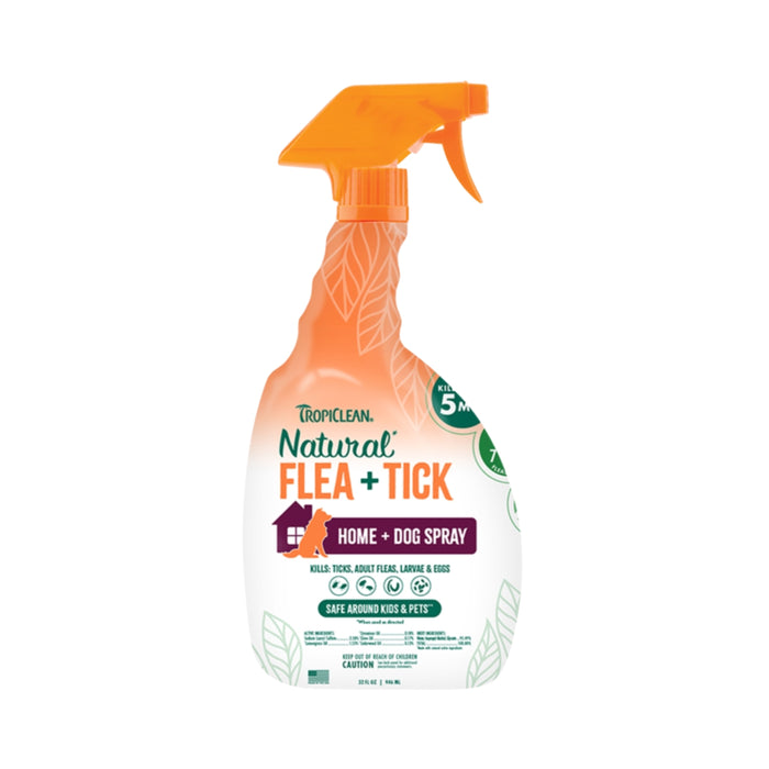 Tropiclean Natural Flea & Tick Home and Dog Spray 32oz