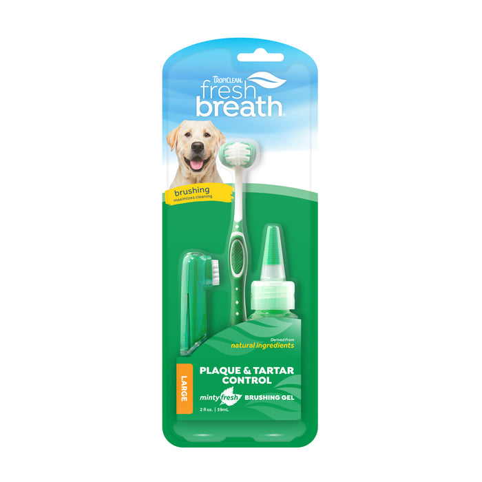 TropiClean Fresh Breath Oral Care Kit Large