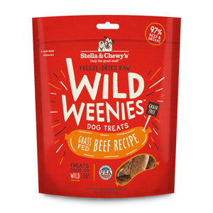 Stella & Chewy's Wild Weenies Freeze-Dried Beef Dog Treats 3.25oz